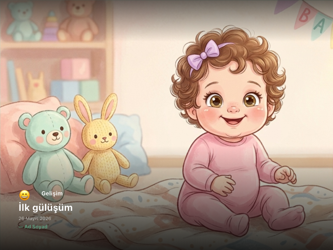 İlk gülüşüm